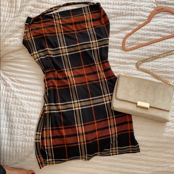 Dresses & Skirts - Plaid fall mini dress